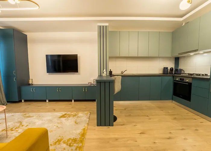 דירה Blue Spot - Chic Pipera Getaway With Balcony *