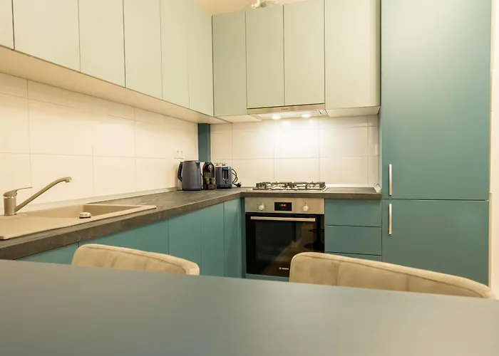 Blue Spot - Chic Pipera Getaway With Balcony דירה בוקרשט